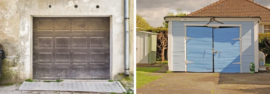Rotten Steel Garage Door Repair in Hialeah, Florida